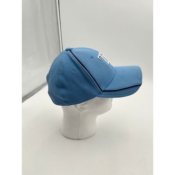 New Era 39THIRTY Tampa Bay Rays Hat S/M Blue Authentic Collection Excellent - Picture 5 of 8